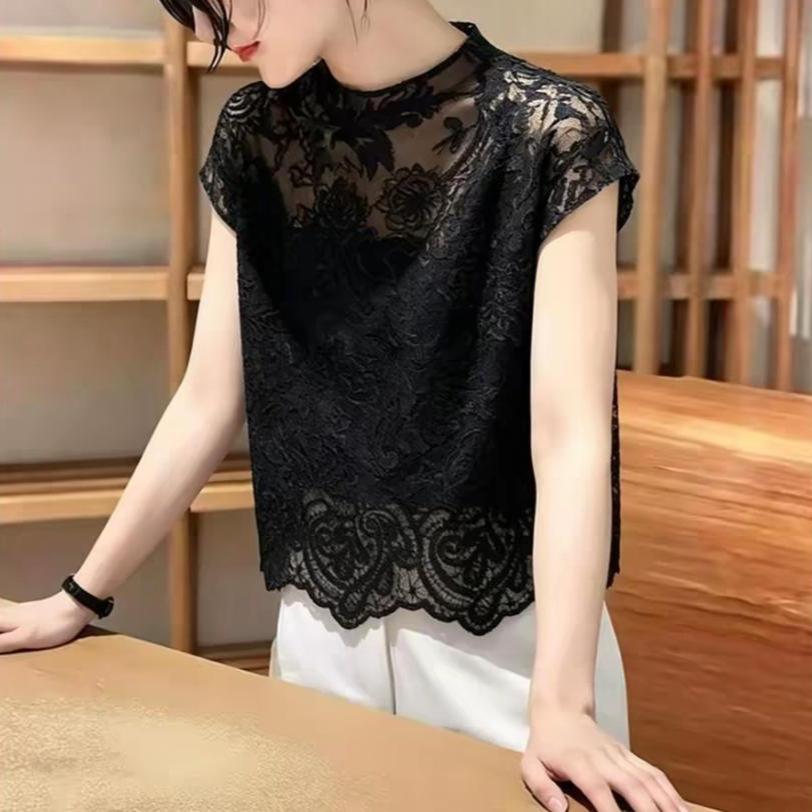 A sophisticated, fashionable, and uniquely designed Korean versatile summer stunning top