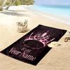 Custom Name Blackpink Print Beach Towel, Large Soft Quick Dry Towel for Beach Camping Swimming -HE14