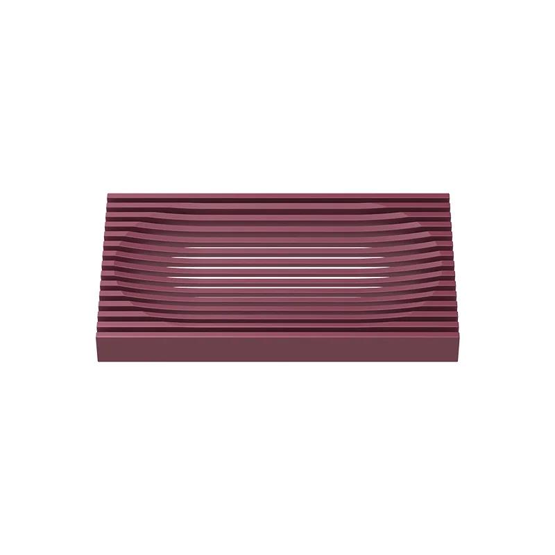 

Creative Silicone Shape Soap Box Drain Soap Holder Box Bathroom Supplies Shower Storage Box Non-slip Soap Dish Bathroom Supplies красный