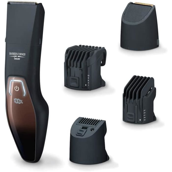 Tondeuse à barbe BEURER HR 4000 avec lame en acier inoxydable revêtue de titane