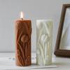 Tulipán Válcový Tvar Vonná Svíčka Silikonová Forma DIY Květinová Reliéfní Forma Nástroje na Výrobu Sádry Večeře při Svíčkách Domácí Dekorace