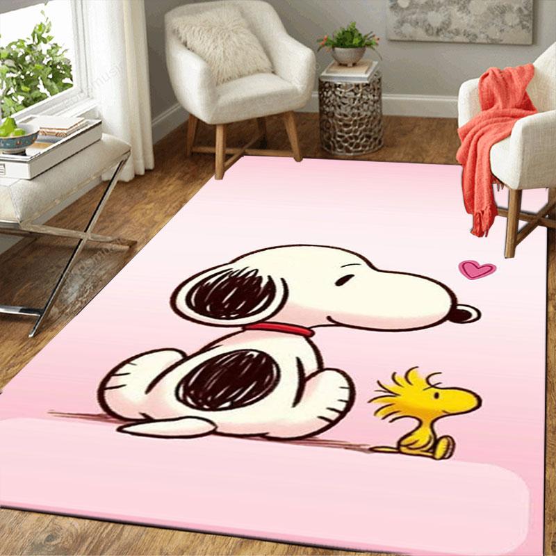 Cute Snoopy Cartoon Print Welcome Mat, Non-slip Decorative Home Rug, Suitable for Use In the Bedroom, Bedside, or Doorway.