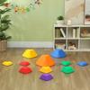 Set da 11 Pezzi di Sassi da Equilibrio a Forma di Cuore per Bambini e Sviluppo Motorio, Multicolore