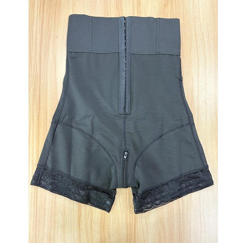Women S One Piece High Waist Tummy Control Butt Lifter Shapewear Pants With 3 Row Buttons Crotch Zipper Plus Size