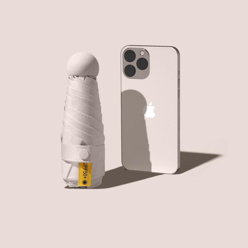 

Маленький мини-УФ-зонт для женщин, легкий компактный дорожный зонт, портативный зонтик от солнца, уличный зонт от солнца и дождя для карманного кошелька