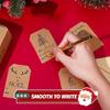 200Pcs Christmas Decorative Sticker 5x7.5cm Adhesive Wrapping Labels Holiday Packaging Sticker for Seal Envelope Card