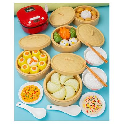 Simulation Steamer Bread Kitchen Utensils Cookware Toys Simulation Kitchen Toys Kitchen Game Toys for Children