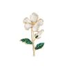 A Gardenia Brooch Exudes A High-end Niche and Light Luxury Vibe for Women It Is A Versatile Badge and Accessory for A Suit Jacket