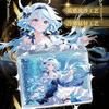 New Genshin Impact Landscape Scroll Card Metal Relief Enamel Diamond Card Teyvat Limited Numbered Collectible Game Card Gift Toy