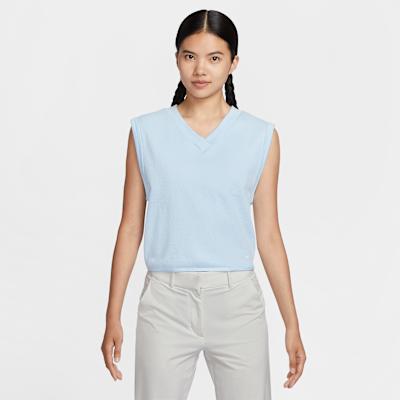Nike Golf Clothing Women s Blue V neck Moderate S