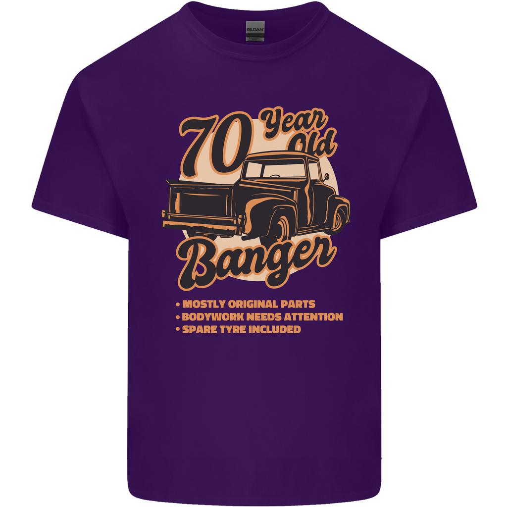 70 Year Old Banger Birthday 70th Year Old Unisexs Light Cotton Tshirt