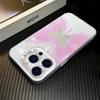Hollow Out Rose Red Butterfly Phone Max For iPhone 16 Pro 15 14 13 12 11 Case Funda Bumber