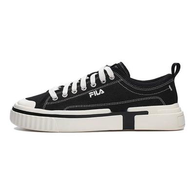 Loop Lässige Retro Low-Top Canvas-Schuhe Herren Sneaker Schwarz Weiß F12M322305FBK