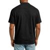 Men's Casual Short Sleeve T Shirt Lightweight Breathable Fabric Drawstring Neck Summer Top