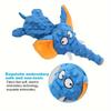 Indestructible Bite-Resistant Dog Chew Toy, Squeaky Elephant Plush Teeth Cleaning Toy, For Small Medium Large Dogs Pet Supplies