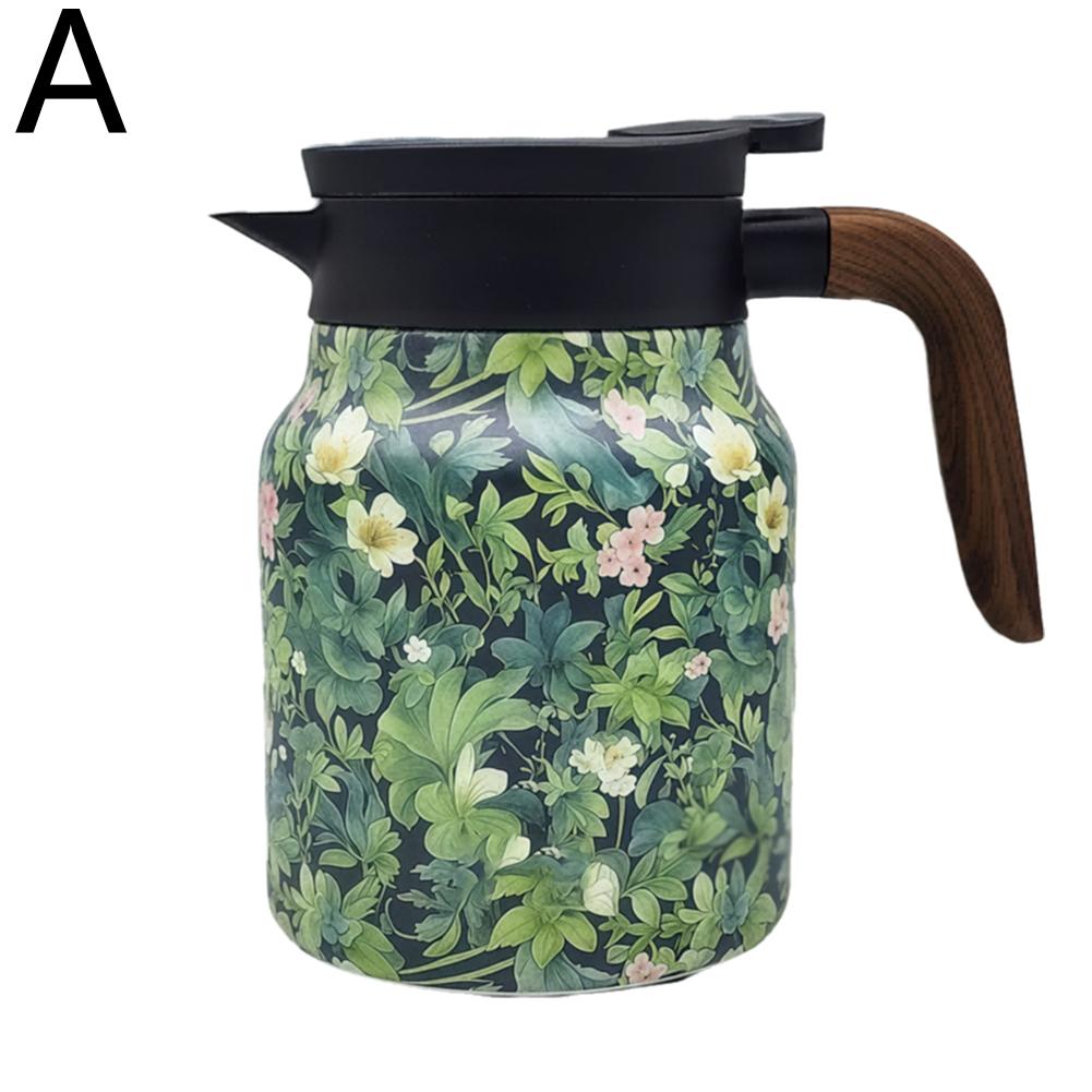 316 Steel 1000ML Large-capacity Coffee Pot Thermal Separation Simple Pot Ke Exquisite I0A4