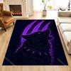 Elefantenkopf künstlerische Illustration Teppich für Wohnzimmer Schlafzimmer Sofa Heimdekor Rus Rutschfeste Fußmatte Luxusgeschenk