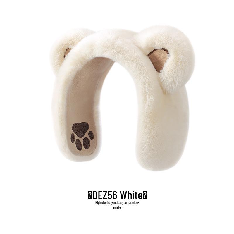Women s Cute Cartoon Bear Plush Earmuffs - Warm Autumn/Winter Ear Protection One Size