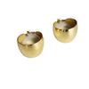 Elegant Gold Geometric C-Shaped Drop Earrings