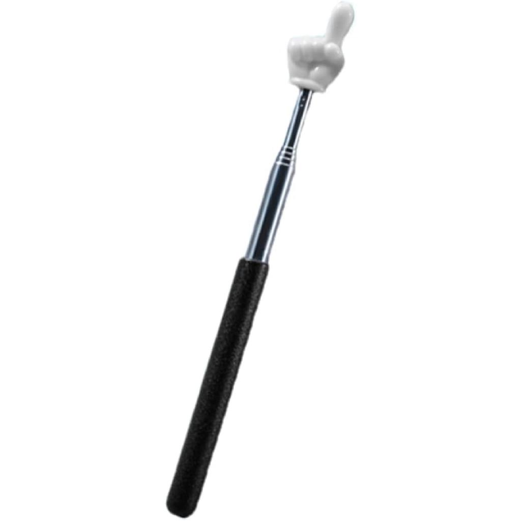 Black Telescopic Teachers Pointer, Teaching Pointer Stick for Classroom, Metal Hand Retractable Pointer Extended Length 21.6 Inch, Handheld Presenter