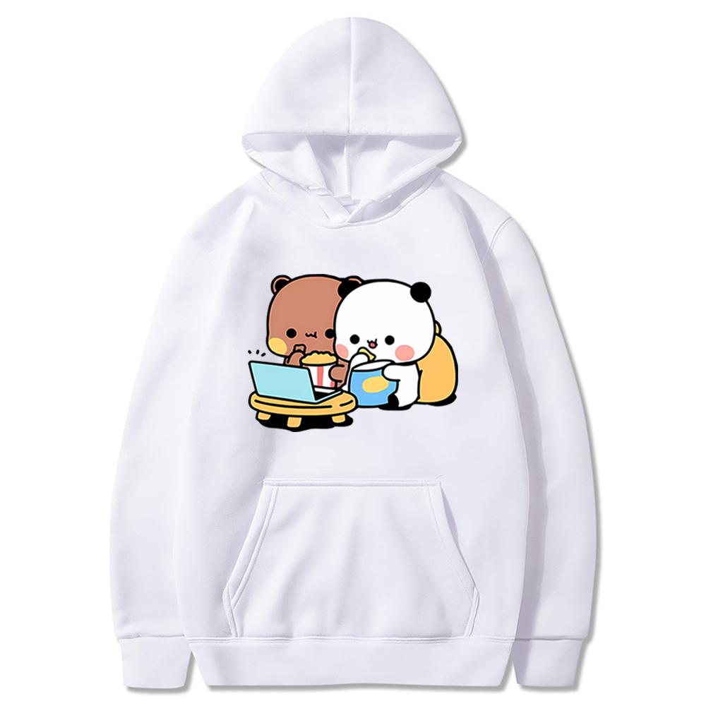 Cartoon Panda Bear Bubu Dudu Hoodie Women Men Couple Printed Hooded Sweatshirt Fall Winter Long Sleeves Hooded