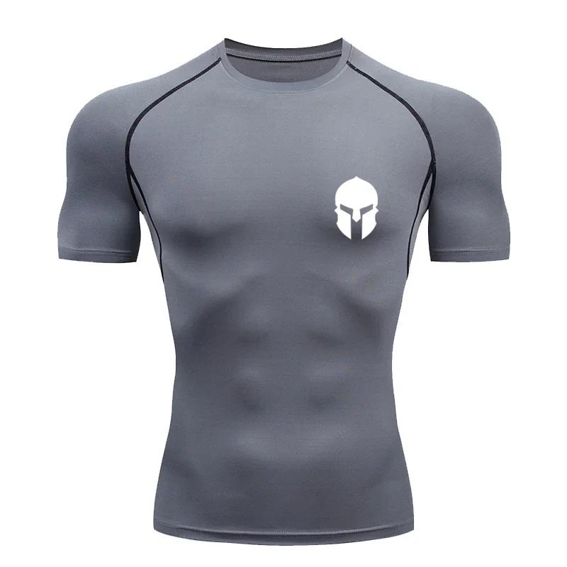 Summer Quick Dry Sport Compression Tee Shirt Men Gym Running Jogging T-Shirt Fitness Cycling Jersey Rashguard Jiu Jitsu Top Male