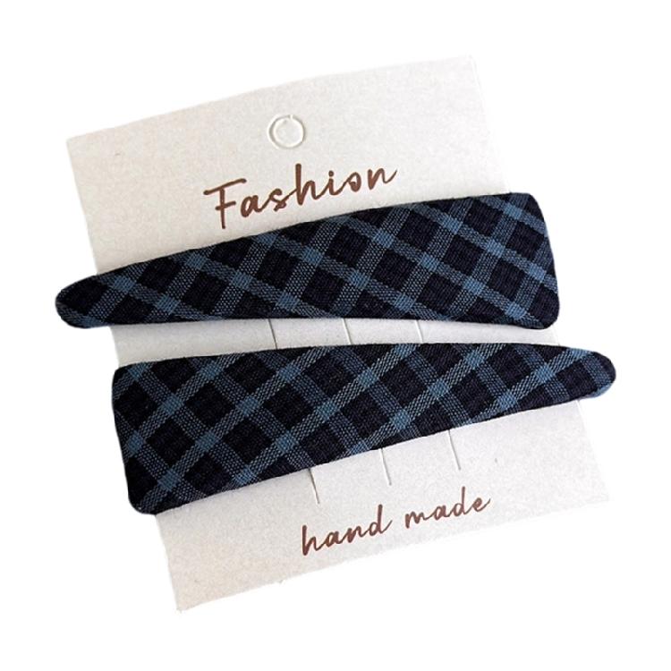 Stylish Fashionable Hair Barrettes Hair Clip Sweet Hairpin Barrette Plaids Hair Clip Christmas for Women Girl