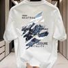 Summer Casual Street Breathable Unisexs Shortsleeved Tshirt for Outdoor Outings Trendy Printed Unisexs Clothing