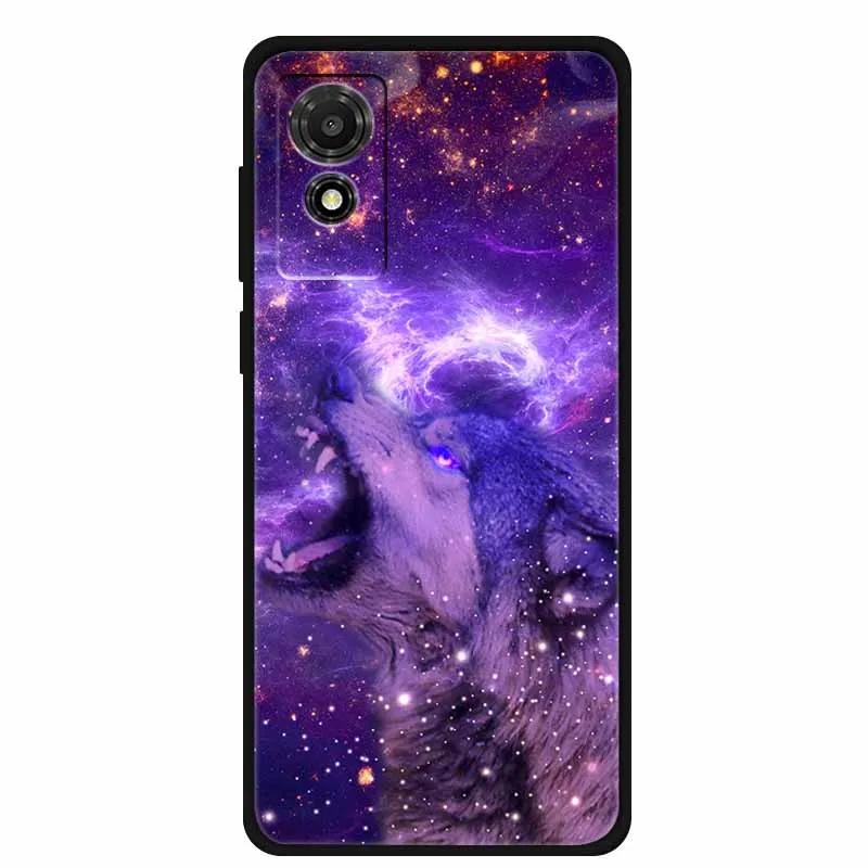 Etui na TCL 501 2024 Miękkie Etui Silikonowy Tylny Pokrowiec na TCL T433D Ochronna Obudowa Etui na TCL 501 Etui Kreskówkowe Zwierzątko TCL501