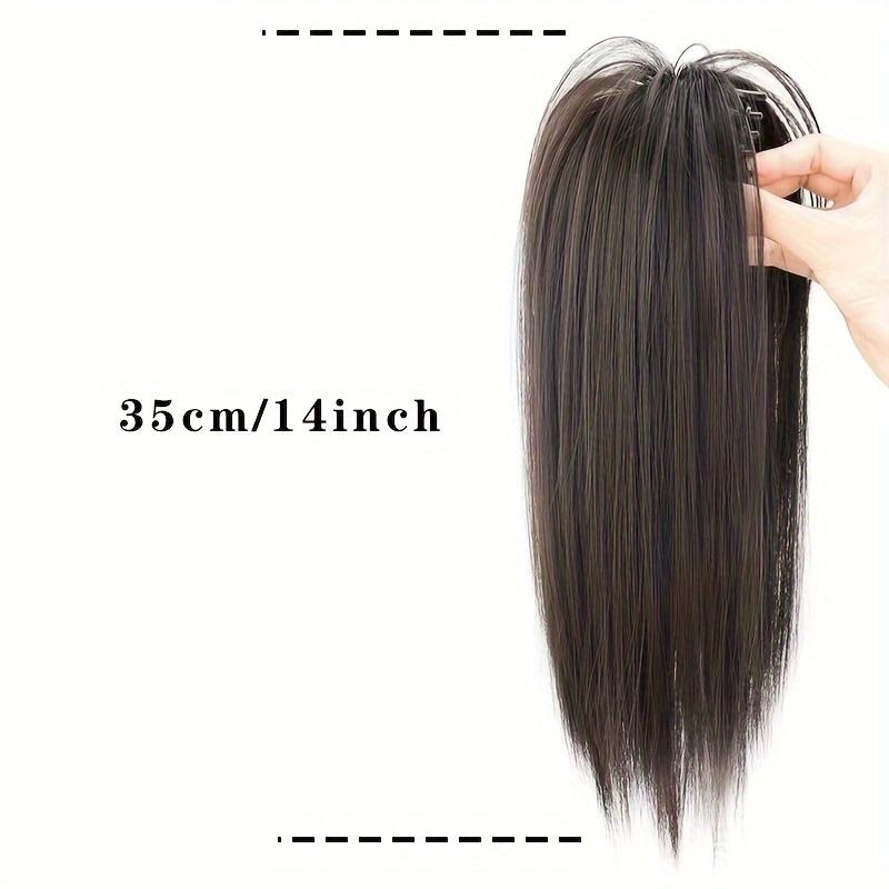 MISSQUEEN Sintetico Nero Mezza Coda di Cavallo Cascata Coda di Cavallo Artiglio Dei Capelli Clip Parrucchino Per Capelli Coda di Cavallo per Le Donne Uso Del Partito