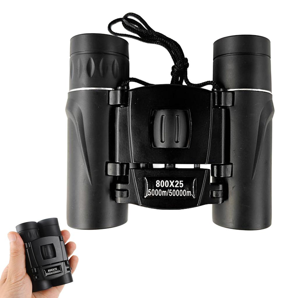 Mini High-power Binoculars Portable Outdoor HD Optical Glass Compact Folding Design for Travel Bird Watching Concerts