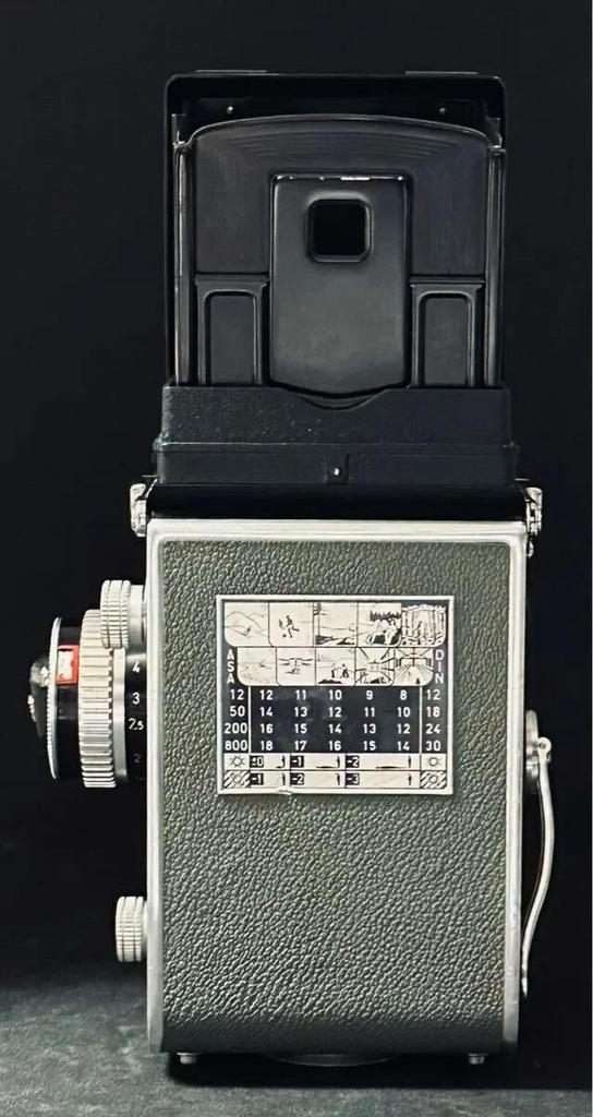 Rollei Rolleiflex T Typ1 Šedý TLR Fotoaparát Carl Zeiss Tessar 75mm f3.5
