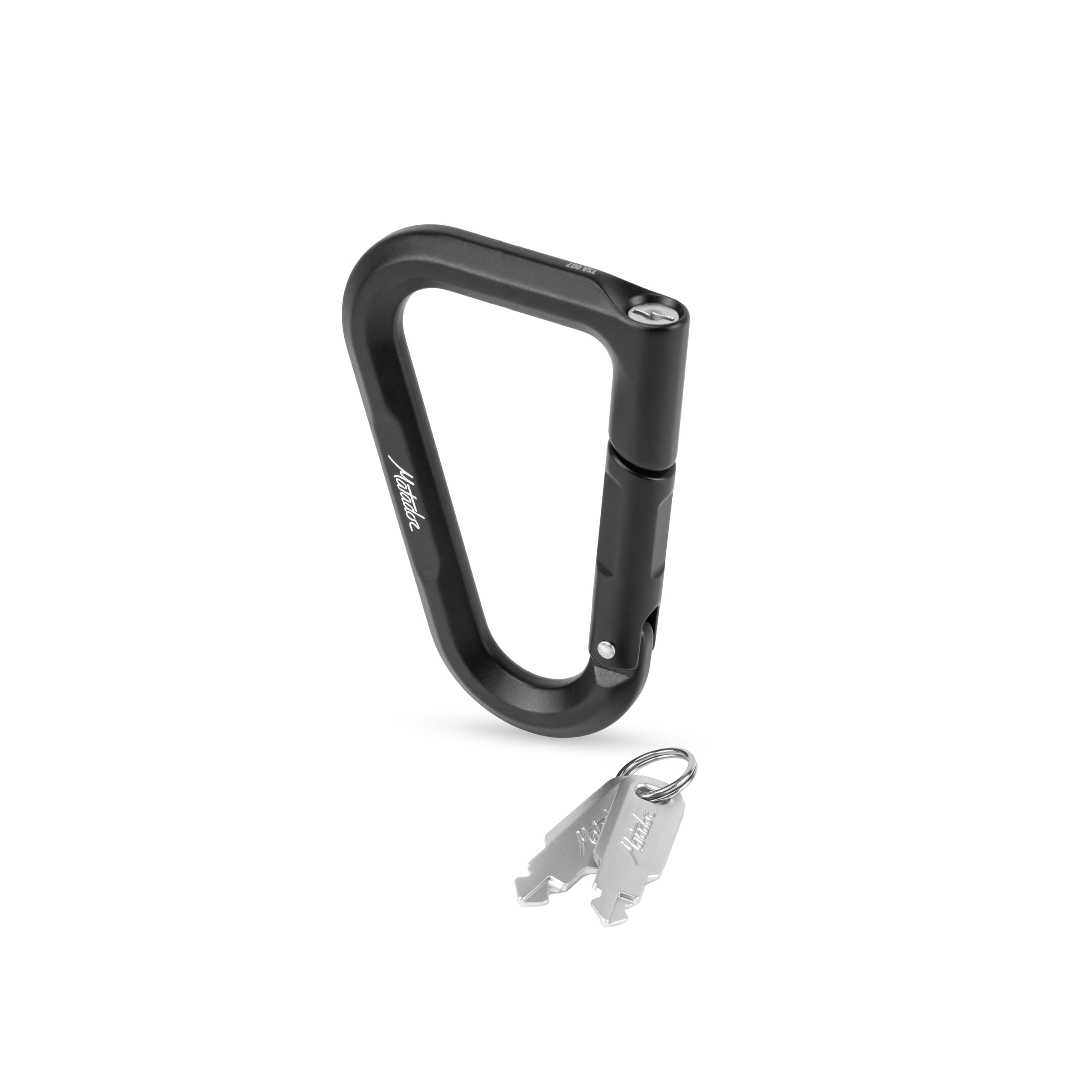 

Matador Beta Lock Carabiner Lock TSA Includes a Keyed Ideal for and Camping (Black) - Multi-functional & Lock; Heavy-Duty Carabiner, Backpacking, чорний