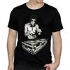 Bow & Arrow Herren Bruce Lee Dj Scratch T-Shirts, Cream Soda