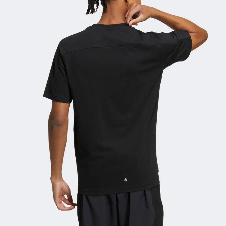 Adidas Graphic Logo Crewneck T-Shirt Men Tops Black HI6858