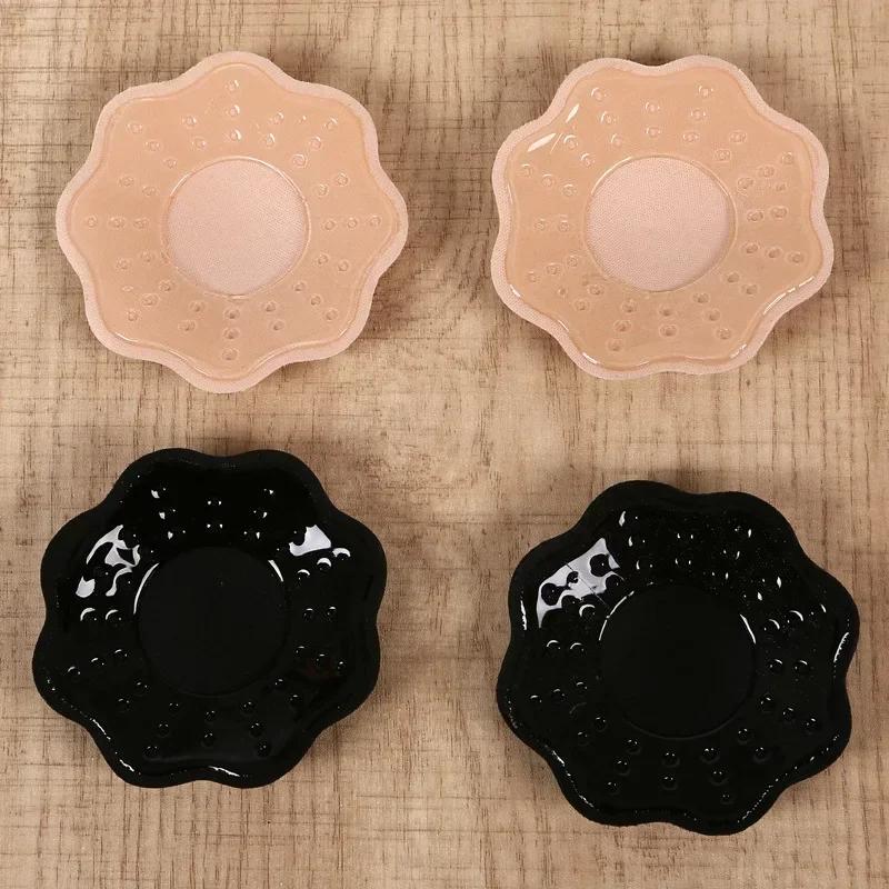 Sexy Reusable Breast Petals Invisible Strapless Bra Pasties Self Adhesive Nipple Cover Silicone Bra Pads For Women Party Dress