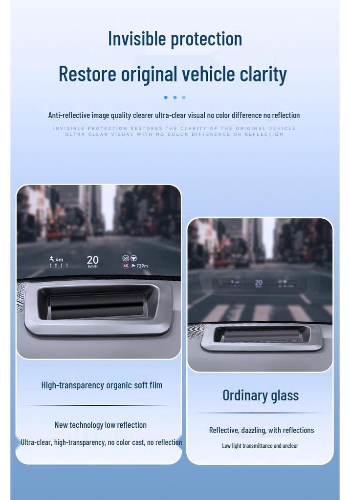 Deep Blue S05 HUD Car Interior Dustproof Cover