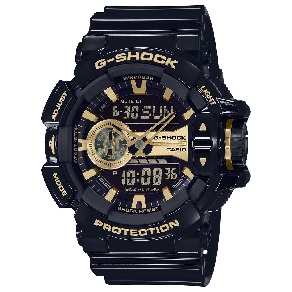 Casio Men's Resin 200M Water Resistant Digital Shock Resistant Quartz Watch GA-400GBX-1A9