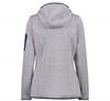 Куртка CMP Woman Fleece Jacket Fix Hood (3H19826) Knit/Tech Melange Hoody (3H19826) argento/blue