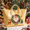 Christmas Printed PVC Waterproof Tote Bag Amazon European and American Women Commuter Shopping Handbag