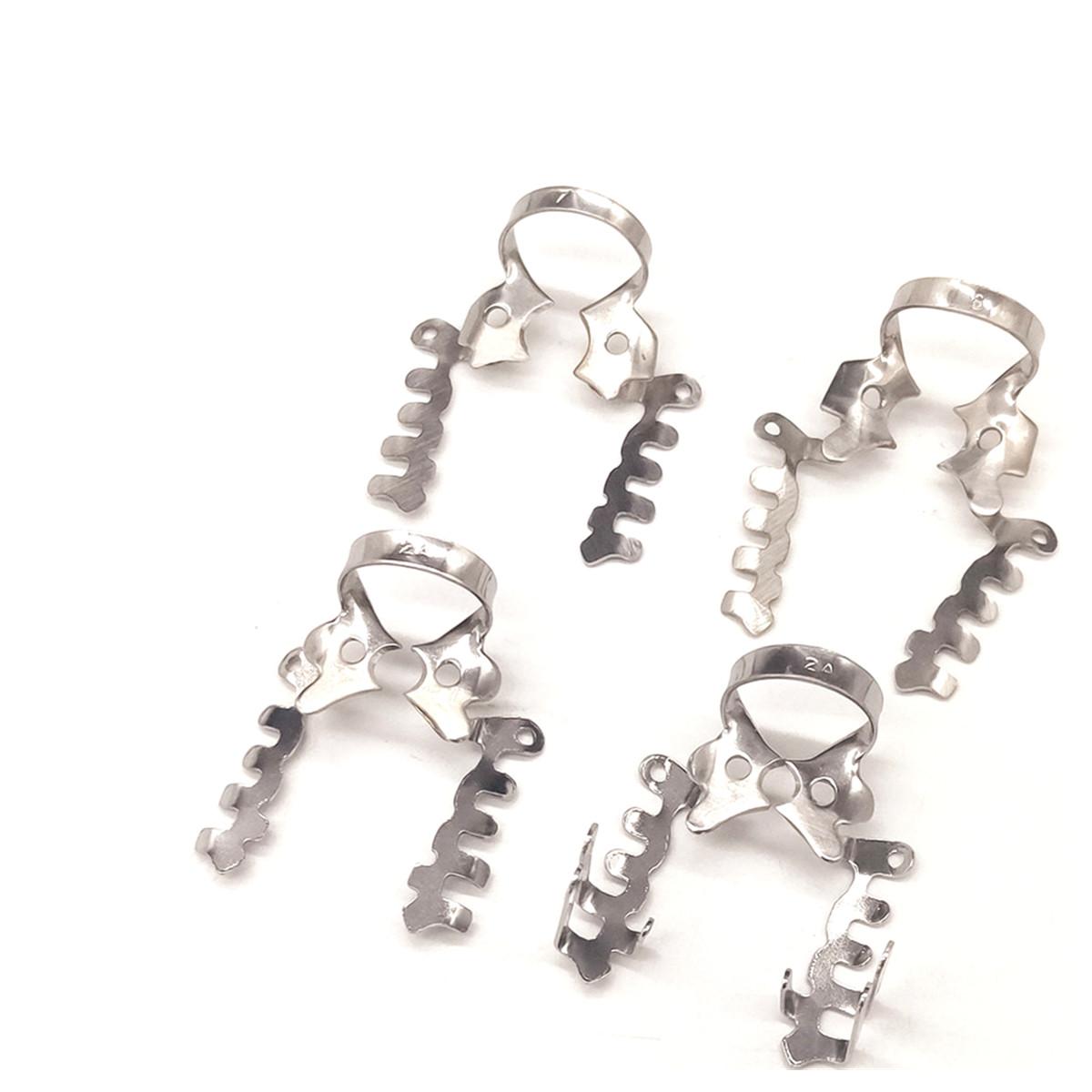 

1 шт. или 2 шт. или 3 шт. или 4 шт. Стоматологический резиновый зажим для коффердама для многофункционального использования Специальные стоматологические зажимы Зажимы Инструмент для ортопедических материалов 4 pcs Mixed