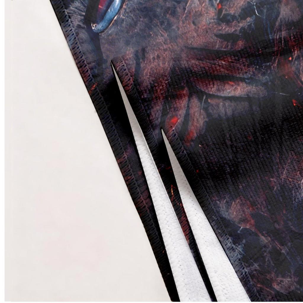 Dark art style black panther pattern polyester microfiber beach towel is highly absorbent, suitable swimming and beach outings