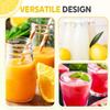 2Pcs Clear Plastic Screw Top Juice Squeezer Lemon Squeezer Kitchen Tool Manual Juice Extractors for Drink Cooking