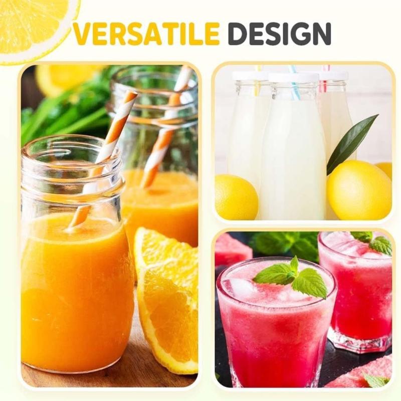 2Pcs Clear Plastic Screw Top Juice Squeezer Lemon Squeezer Kitchen Tool Manual Juice Extractors for Drink Cooking