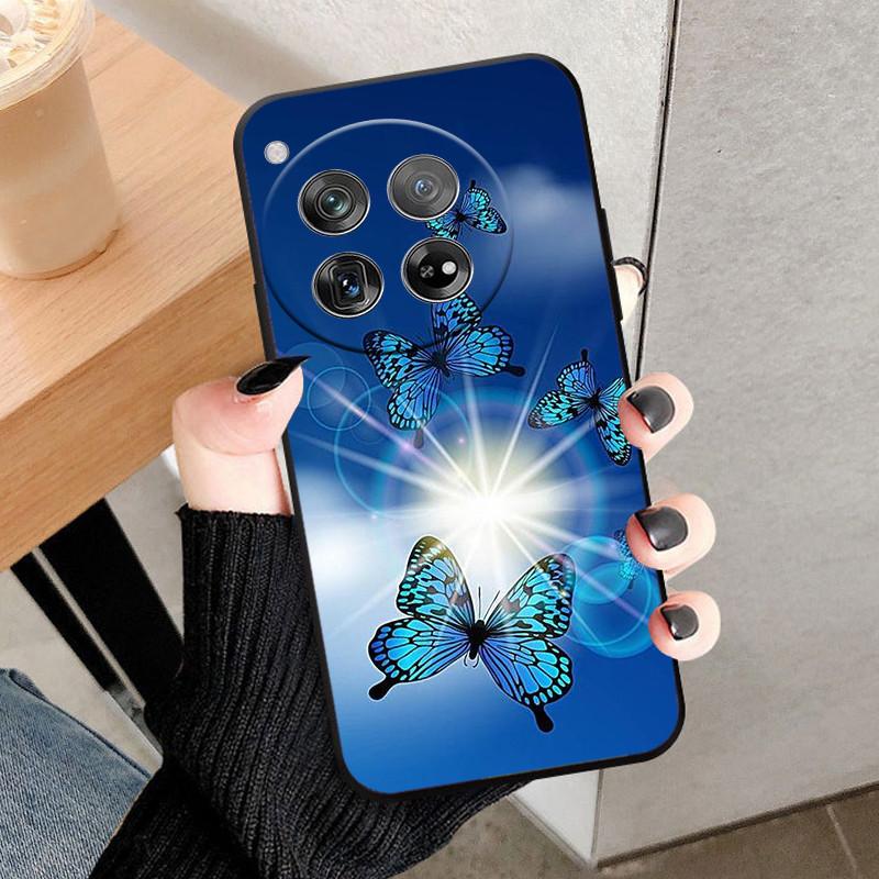 Etui Osłona Na OnePlus 12 Na OnePlus12 Fundas Nowe Czarne Miękki Silikon TPU Ochronne Etui Na Telefon Dla One Plus 12 Zderzak Coque