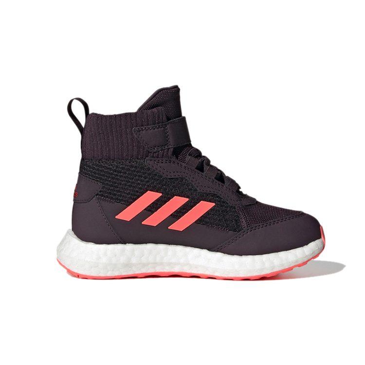 Adidas BTW El K Athleisure Abrasion Resistant Breathable High top Kids' Running Shoes Purple Pink Kids' FZ2503