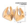 Trendy Alloy Studs Earrings with Distinctive Geometric Pattern Perfect for Women Who Love Statement Jewelry