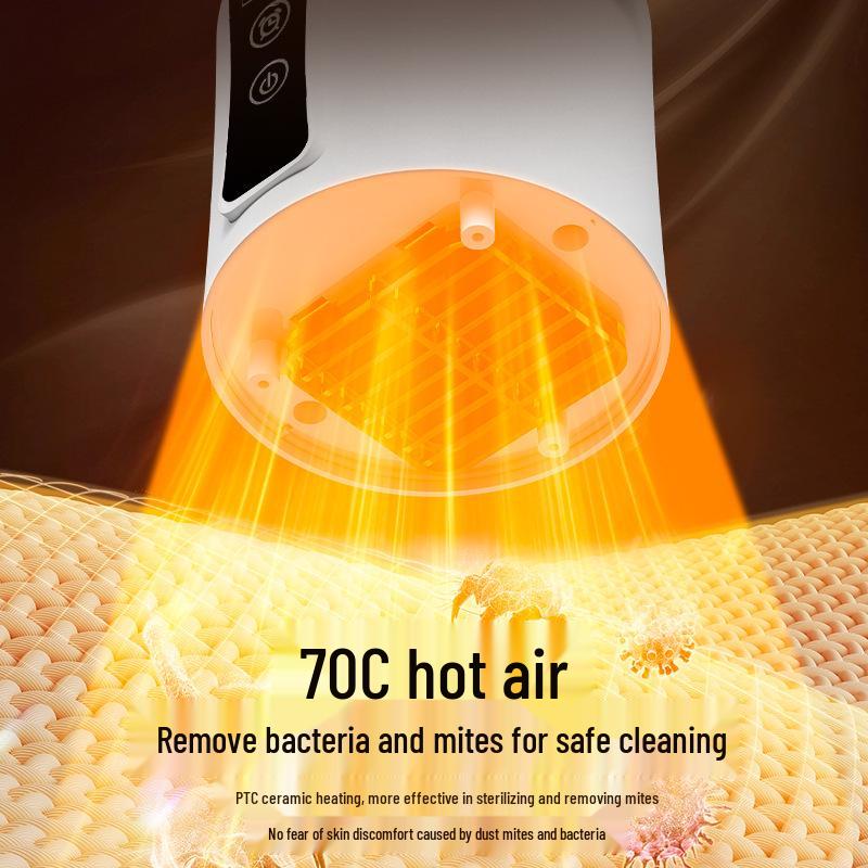 Compact Travel Clothes Dryer: Sterilizes, Eliminates Dust Mites, Features Timer, Consistent Heat, Ideal for Dorm or Home Use.