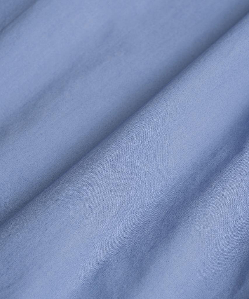 Bihebieo Dyed Poplin Classic Shirts Sax