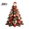 Beginner Friendly Sewing Craft Kit DIY Quilted Christmas Tree Kit, 3D Fabric Patchwork Set for Decoration Beginners, Handmade Tabletop Holiday